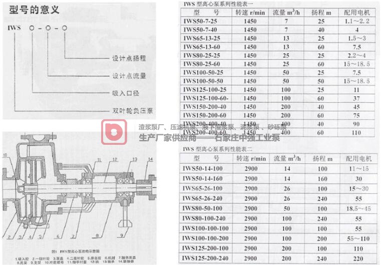 中强lWS双叶轮化工泵